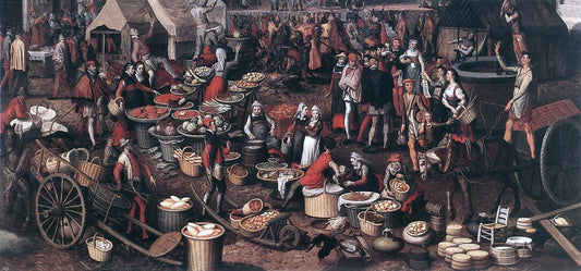  Pieter Aertsen Market Scene - Hand Painted Oil Painting