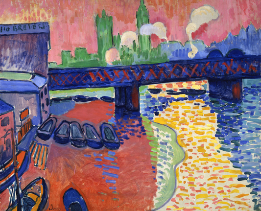 Andre Derain Charing Cross Bridge, London - Hand Painted Oil Painting