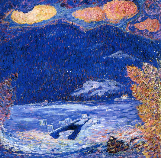 Marsden Hartley The Ice Hole - Hand Painted Oil Painting