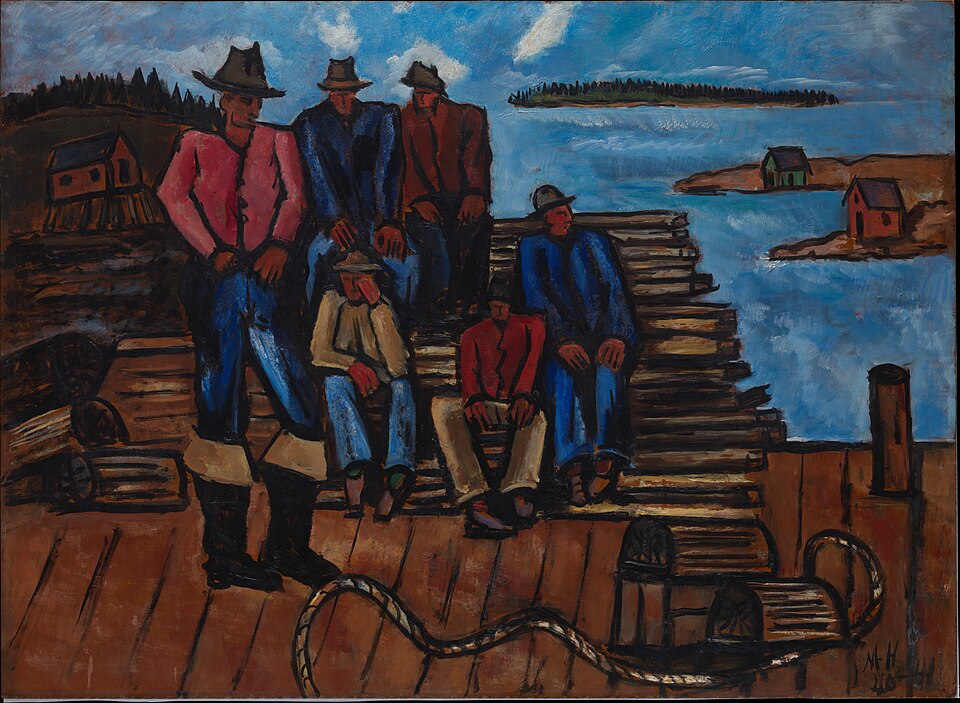 Marsden Hartley Lobster Fishermen - Hand Painted Oil Painting