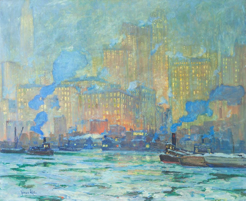 Jonas Lie Afterglow - Hand Painted Oil Painting