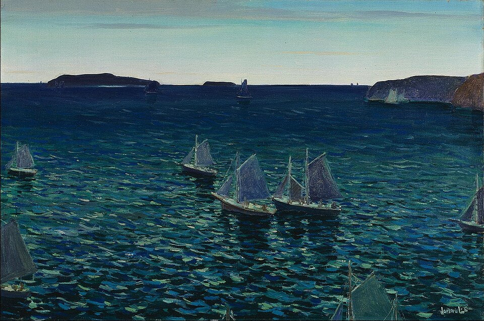 Jonas Lie Out to Sea - Hand Painted Oil Painting