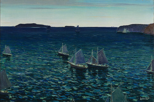 Jonas Lie Out to Sea - Hand Painted Oil Painting