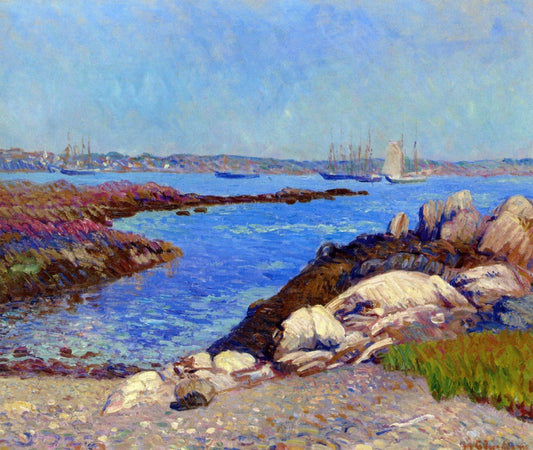 William James Glackens Portsmouth Harbor, New Hampshire - Hand Painted Oil Painting