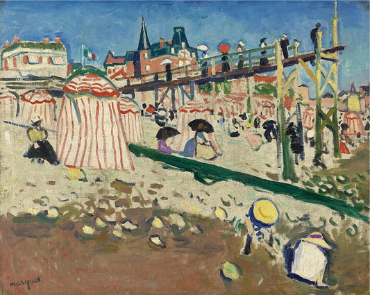 Albert Marquet Fecamp, The Beach at Sainte-Adresse - Hand Painted Oil Painting