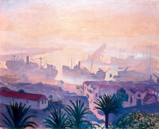 Albert Marquet The Port of Algiers with Haze - Hand Painted Oil Painting