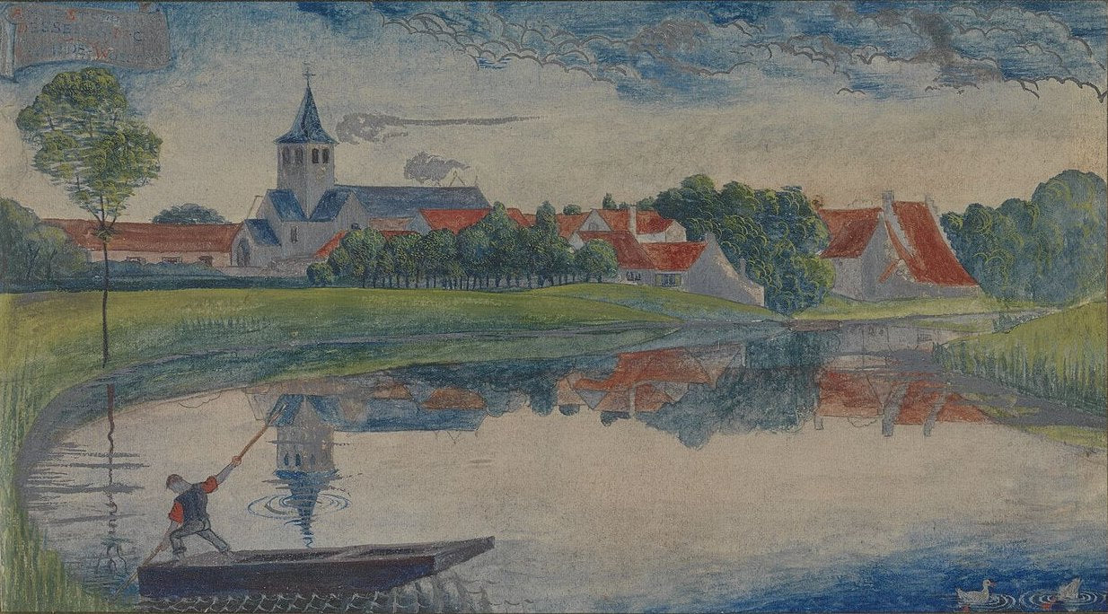 Gustave Van de Woestijne The Slate of Latem - Hand Painted Oil Painting