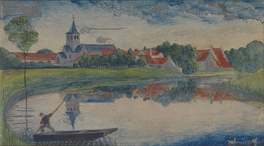 Gustave Van de Woestijne The Slate of Latem - Hand Painted Oil Painting