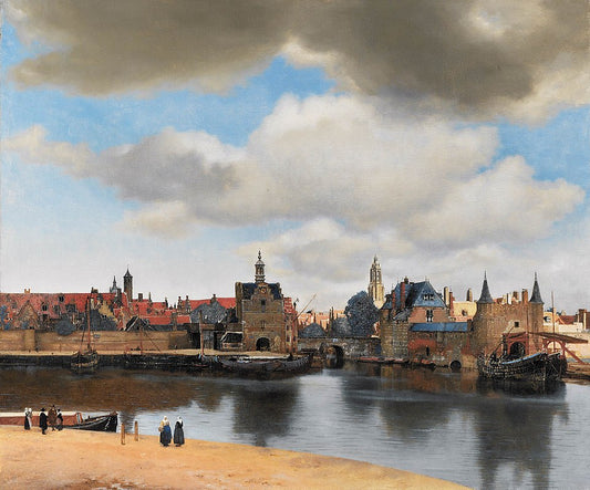 Johannes Vermeer View of Delft - Hand Painted Oil Painting