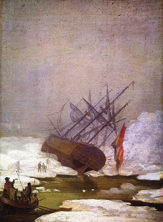 Caspar David Friedrich Wreck in the Ice-Sea - Hand Painted Oil Painting