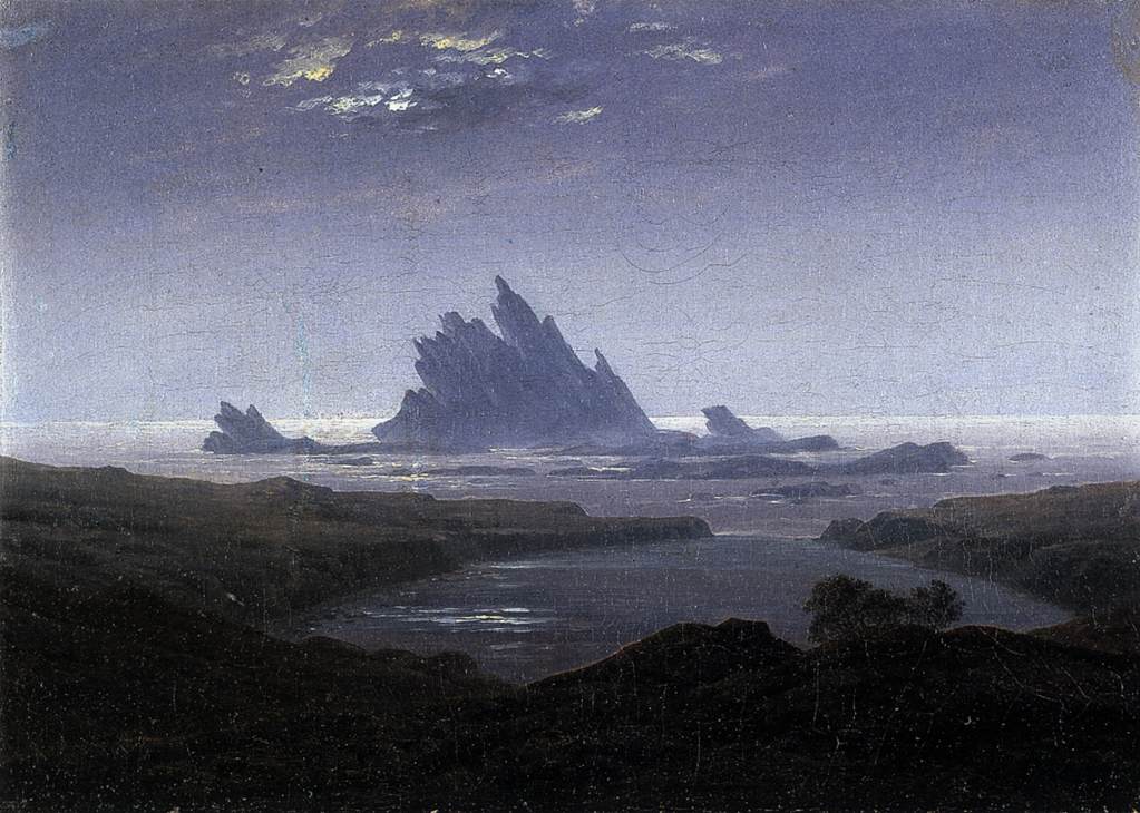 Caspar David Friedrich Reefs by the Seashore - Hand Painted Oil Painting