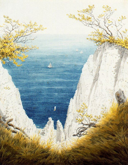 Caspar David Friedrich Chalk Cliffs on Rugen II - Hand Painted Oil Painting