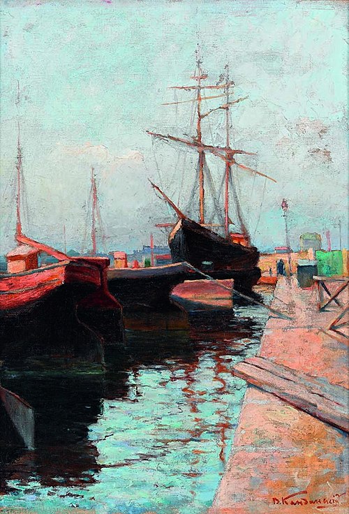 Wassily Kandinsky Odessa, Port - Hand Painted Oil Painting