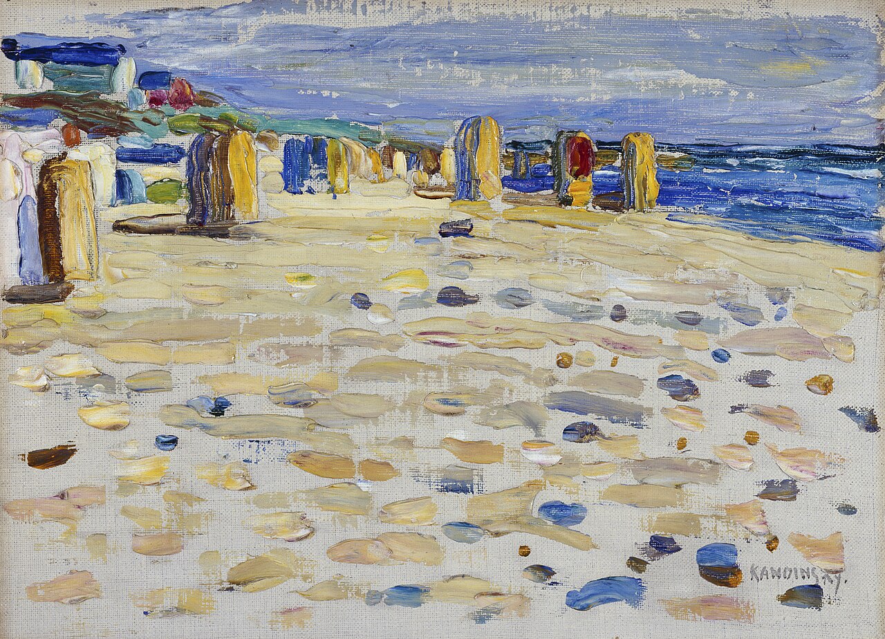 Wassily Kandinsky Holland – Beach Chairs - Hand Painted Oil Painting