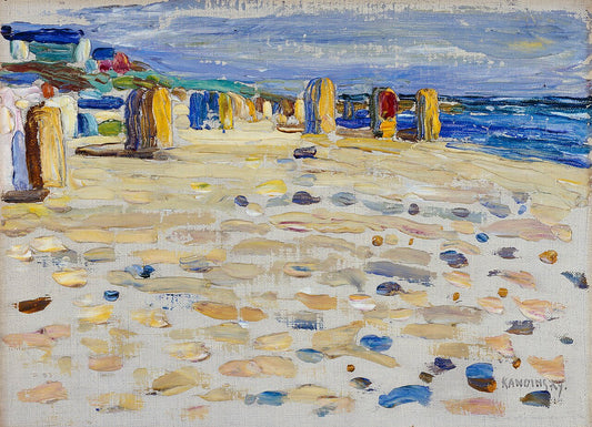 Wassily Kandinsky Holland – Beach Chairs - Hand Painted Oil Painting