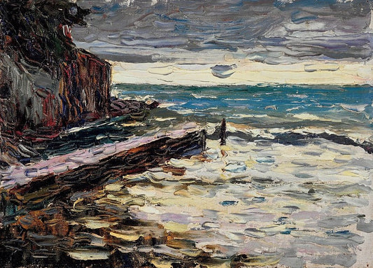 Wassily Kandinsky Rapallo, Stormy Sea - Hand Painted Oil Painting