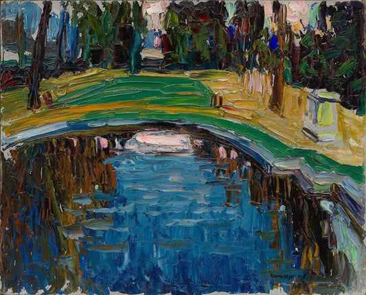 Wassily Kandinsky Pond in the Park - Hand Painted Oil Painting