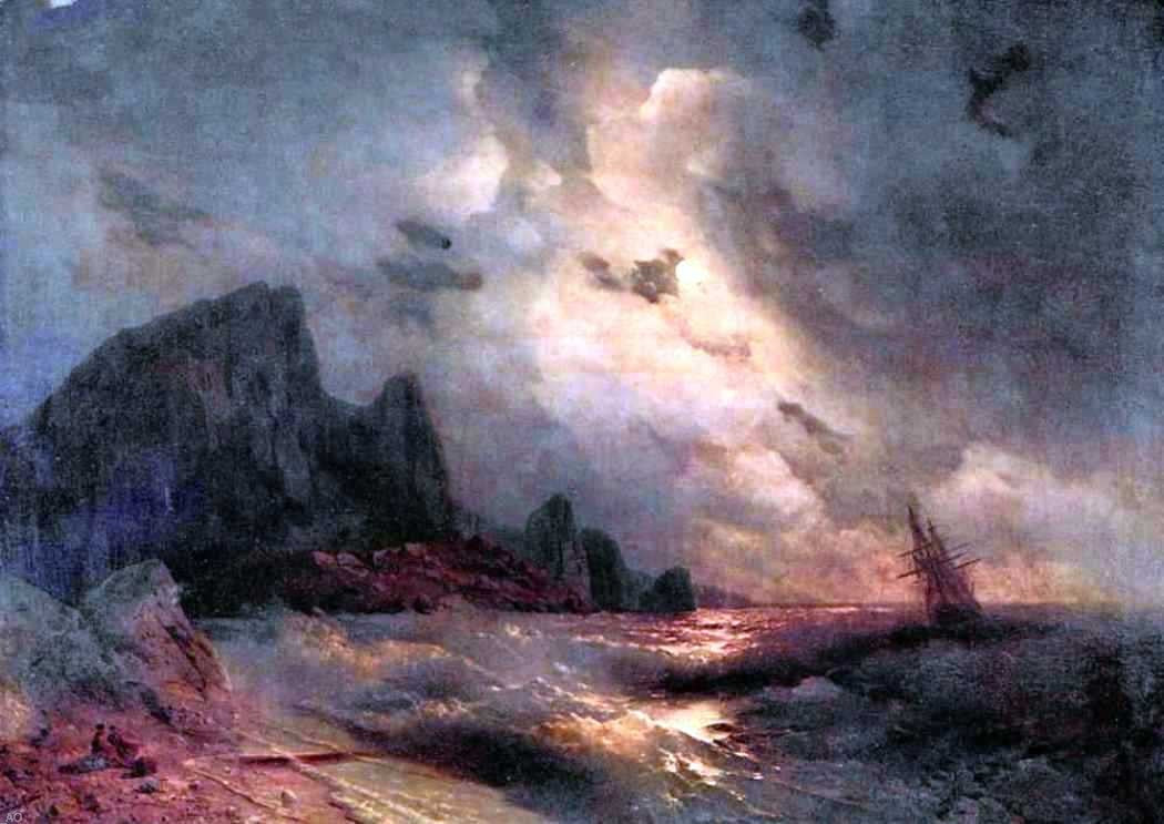  Ivan Constantinovich Aivazovsky Sea - Hand Painted Oil Painting