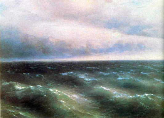  Ivan Constantinovich Aivazovsky The Black Sea - Hand Painted Oil Painting