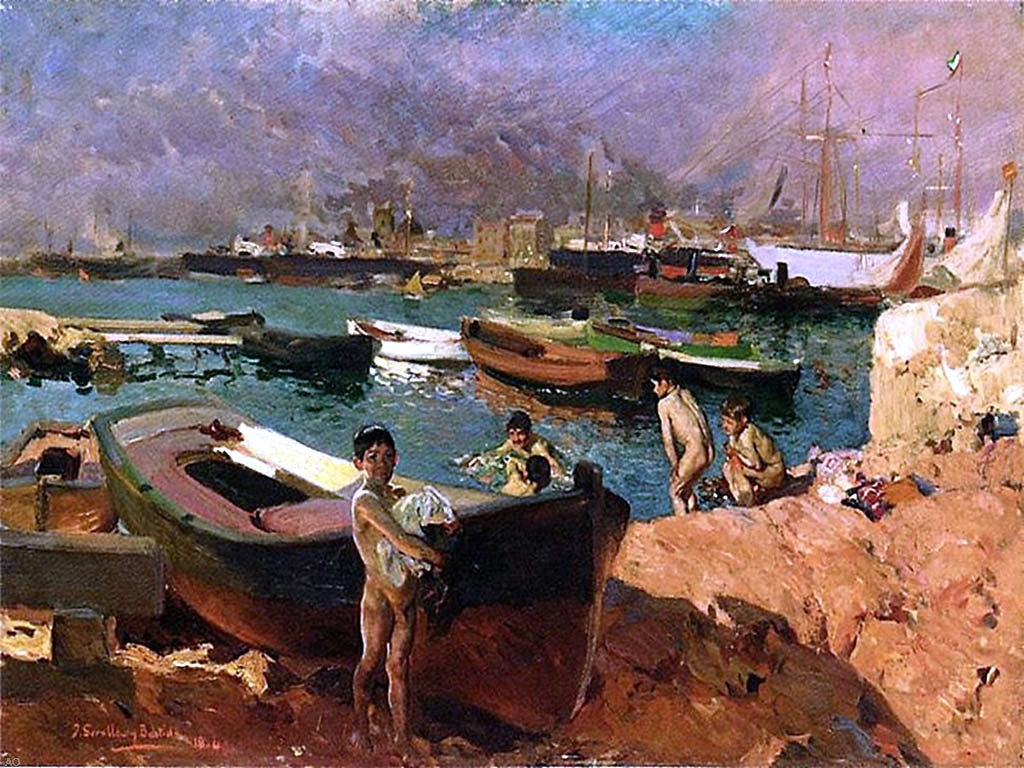  Joaquin Sorolla Y Bastida Valencia - Hand Painted Oil Painting