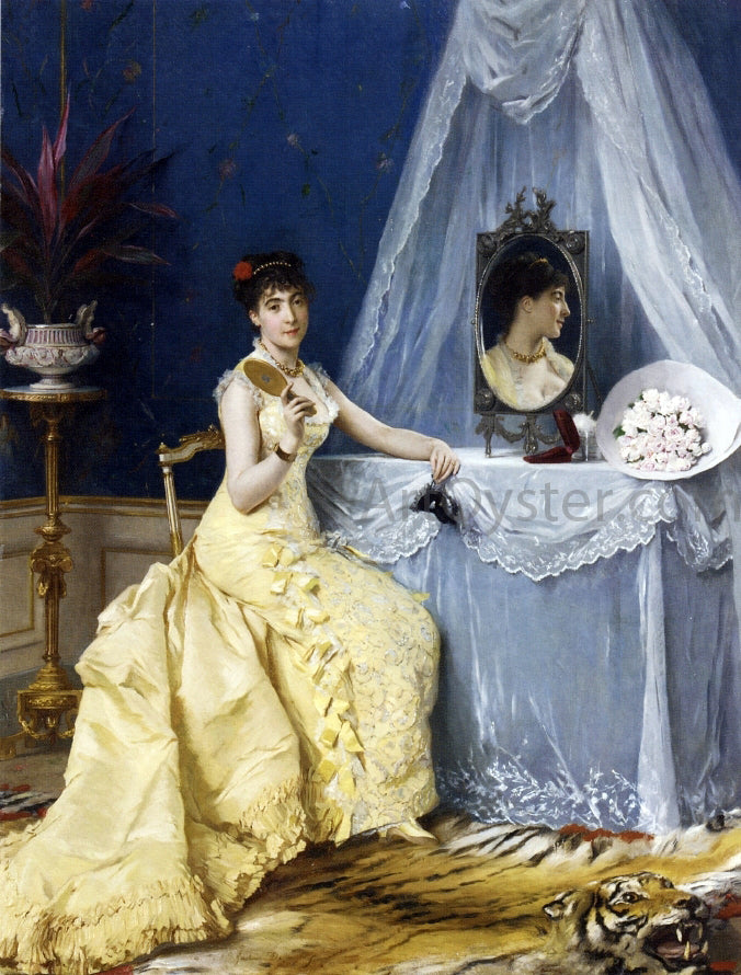  Gustave-Leonard De Jonghe A la toilette - Hand Painted Oil Painting