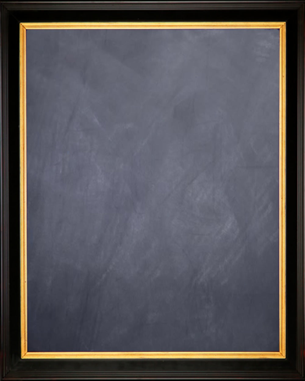 Framed Chalkboard - with Black with Gold Finish Frame