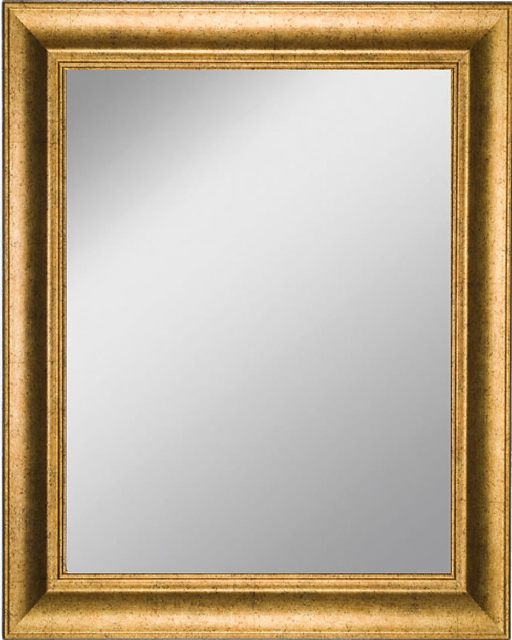Framed Mirror 17.8" x 21.7" - with Antique Gold Finish Frame