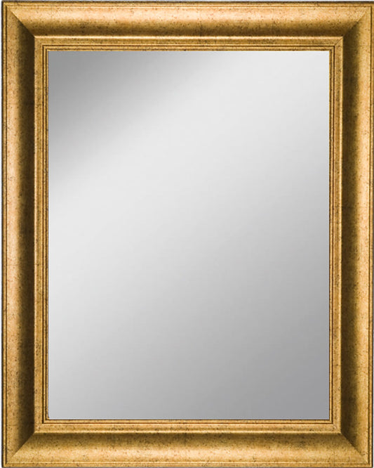 Framed Mirror 17.8" x 21.7" - with Antique Gold Finish Frame