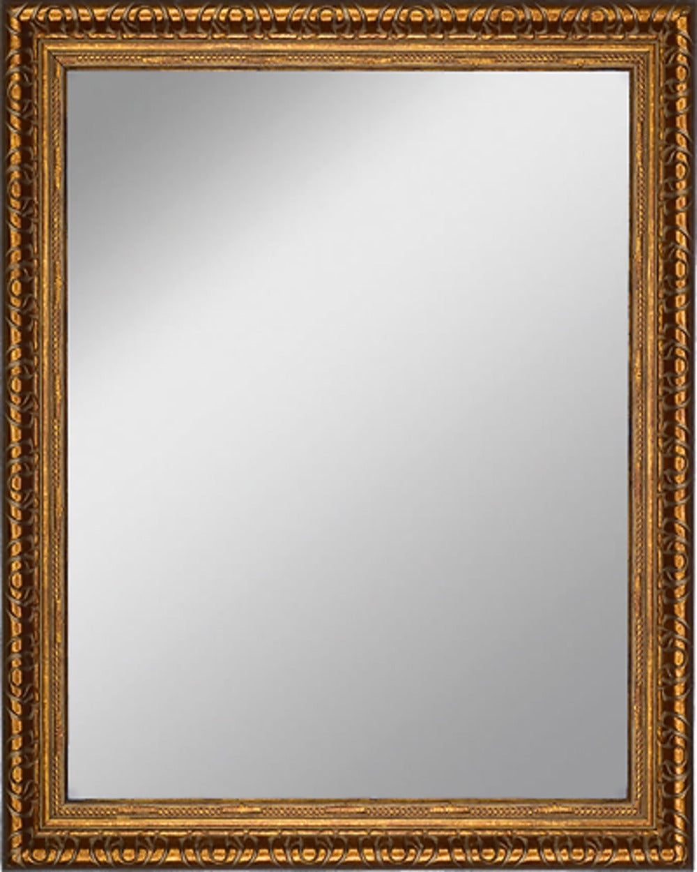 Framed Mirror 16.1" x 19.9" - with Copper Finish Frame