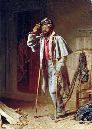  Thomas Waterman Wood A Bit of War History: The Veteran - Hand Painted Oil Painting