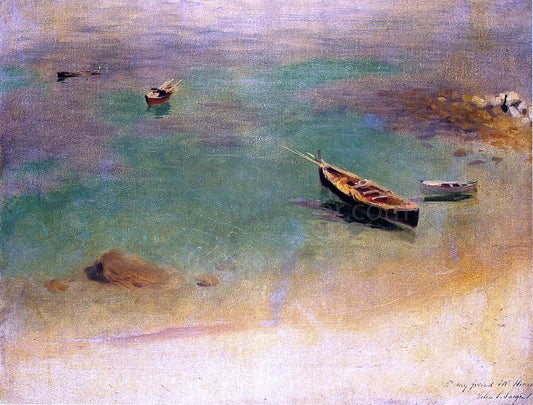  John Singer Sargent Boat in the Waters off Capri - Hand Painted Oil Painting
