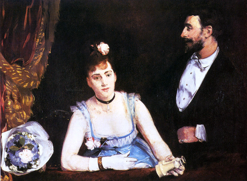  Eva Gonzales A Box At The Italian Theatre - Hand Painted Oil Painting