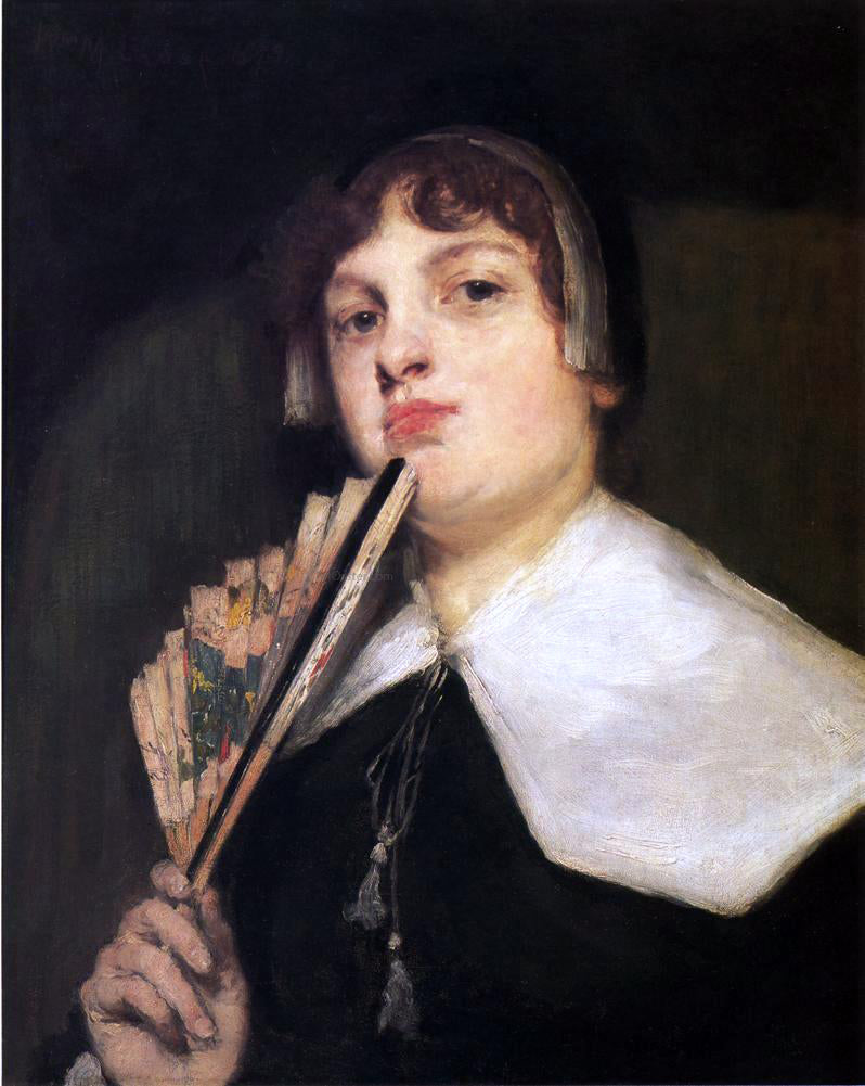  William Merritt Chase Coquette 1835 - Hand Painted Oil Painting