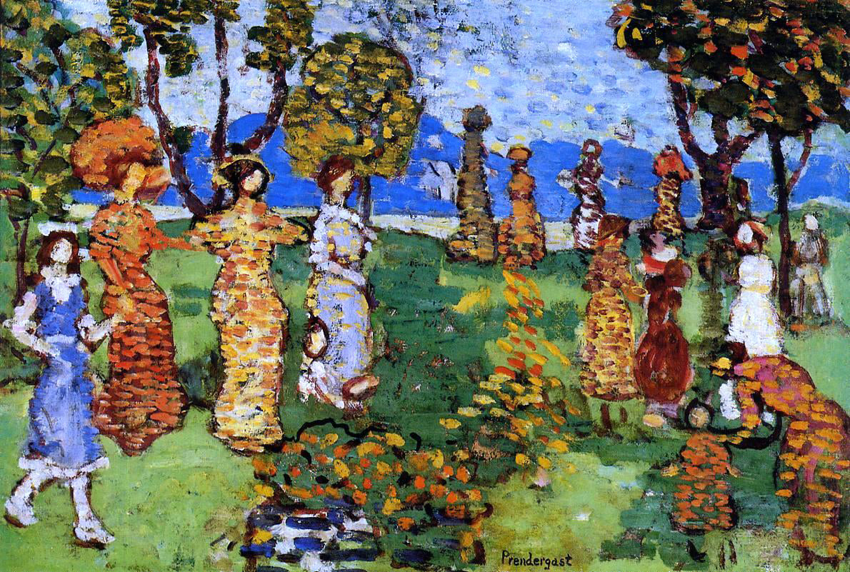  Maurice Prendergast A Day in the Country - Hand Painted Oil Painting