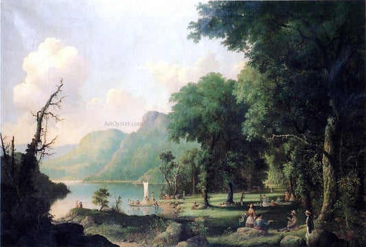  George Henry Durrie A Day on the Hudson - Hand Painted Oil Painting