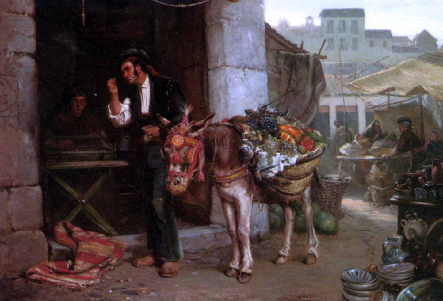  John Haynes Williams A Doubtful Bargain - Hand Painted Oil Painting