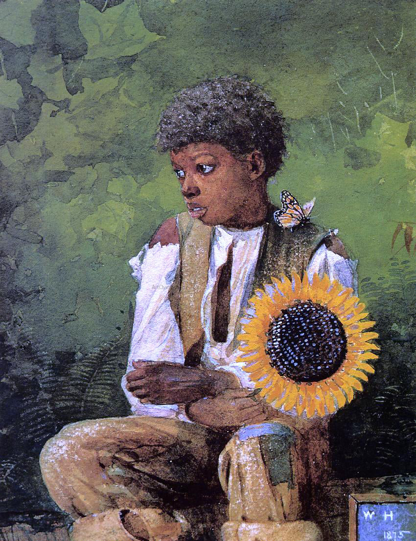 Winslow Homer A Flower for the Teacher - Hand Painted Oil Painting
