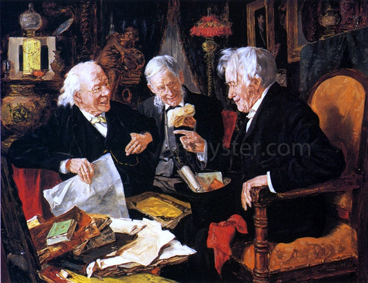  Louis C Moeller A Good Joke - Hand Painted Oil Painting