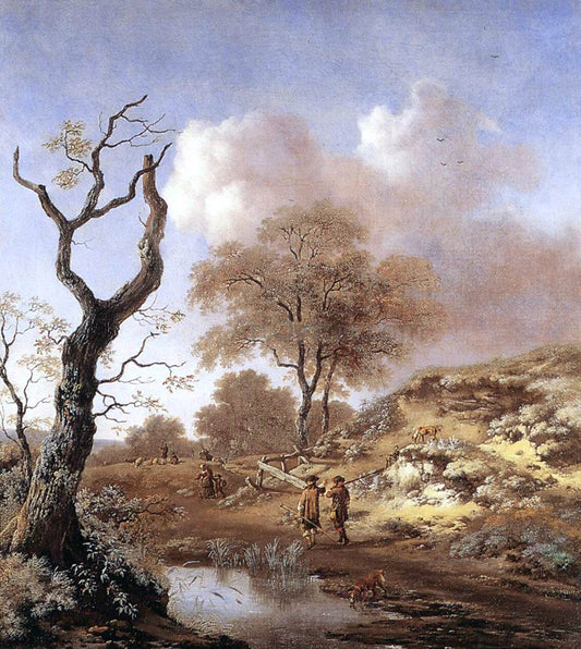  Jan Wynants A Hilly Landscape - Hand Painted Oil Painting