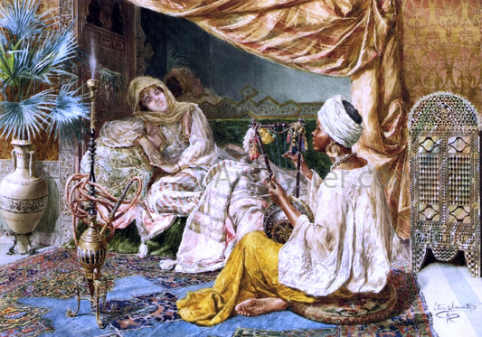  Ettore Simonetti A Hour of Entertainment - Hand Painted Oil Painting