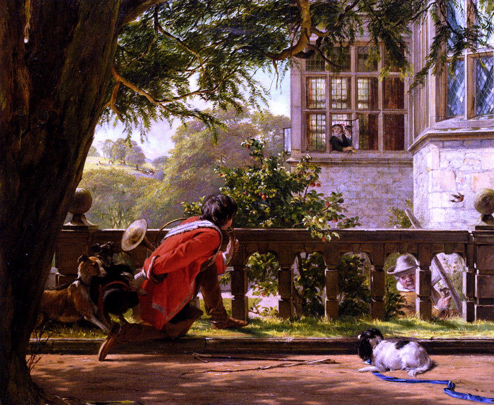  John Callcott Horsley A Hunting Morning - Hand Painted Oil Painting