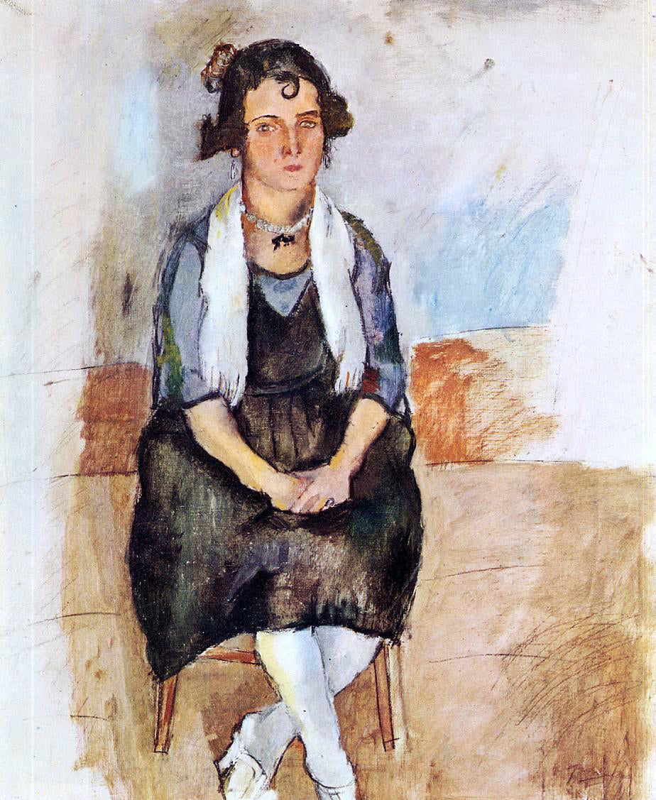  Jules Pascin A Lady from Matigues - Hand Painted Oil Painting