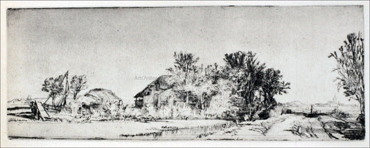  Rembrandt Van Rijn The Landscape of Irregular Form - Hand Painted Oil Painting