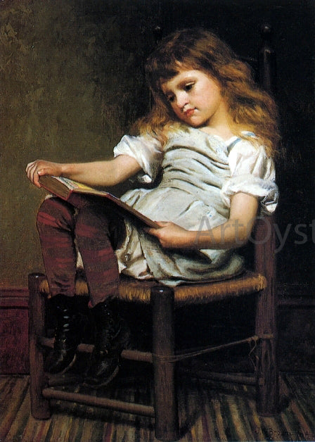  John George Brown A Leisure Hour - Hand Painted Oil Painting