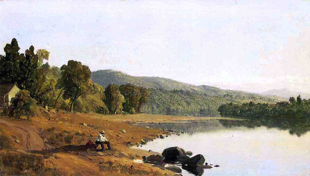 Sanford Robinson Gifford A Moment's Rest - Hand Painted Oil Painting