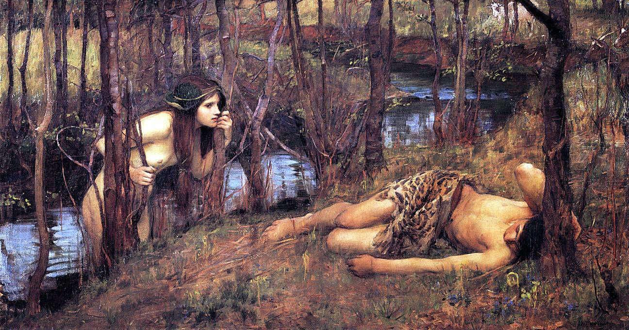  John William Waterhouse A Naiad - Hand Painted Oil Painting