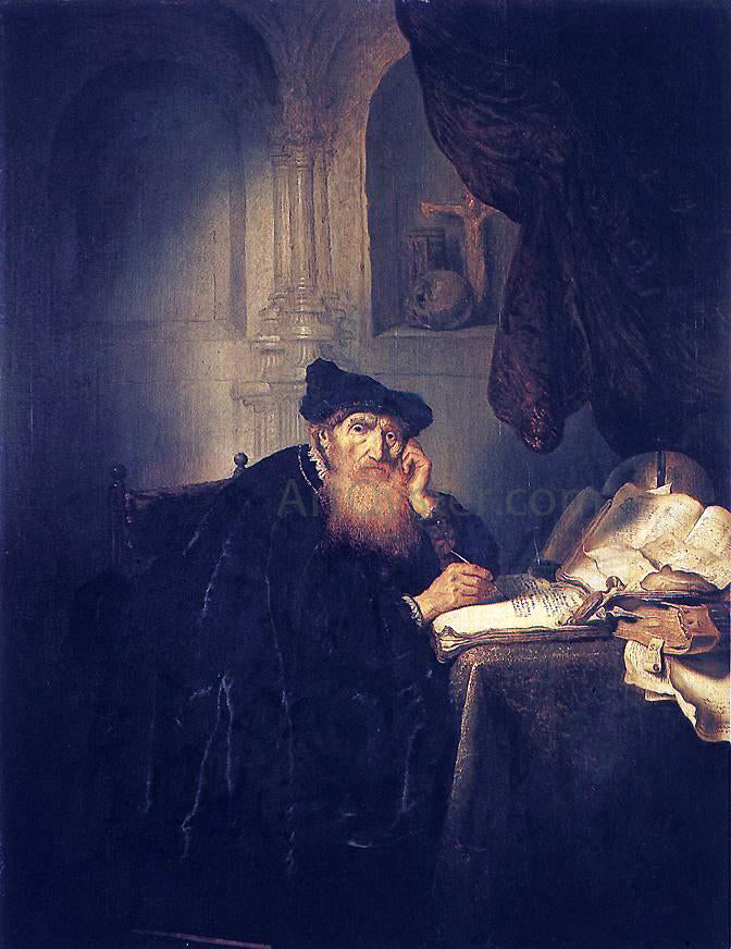  Salomon Koninck A Philosopher - Hand Painted Oil Painting