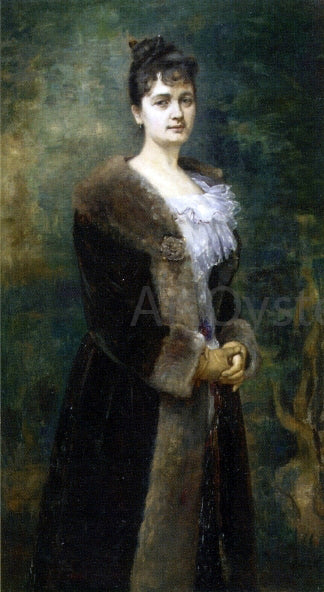  Alfred Emile Leopold Stevens A Portrait of M. L. Bion - Hand Painted Oil Painting