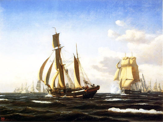  John Christian Petersen A Quartering Breeze - Hand Painted Oil Painting