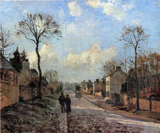  Camille Pissarro A Road in Louveciennes - Hand Painted Oil Painting